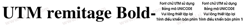UTM remitage Bold字体转换